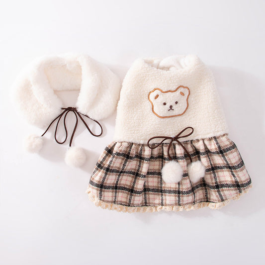 Cute Bear Puppy Dress for Small Dogs