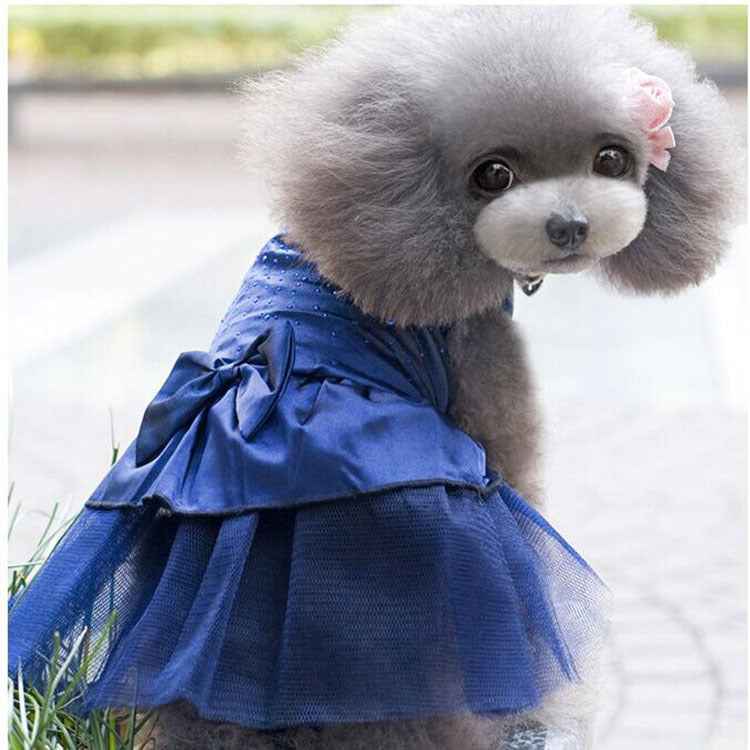 Dog Wedding Dress, Lightweight Formal Outfit for Small Dogs