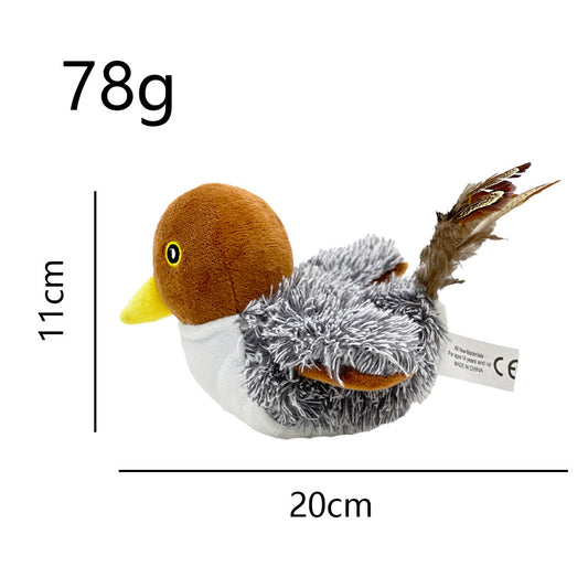 Automatic Flapping Bird Cat Toy | USB Rechargeable Interactive Plush