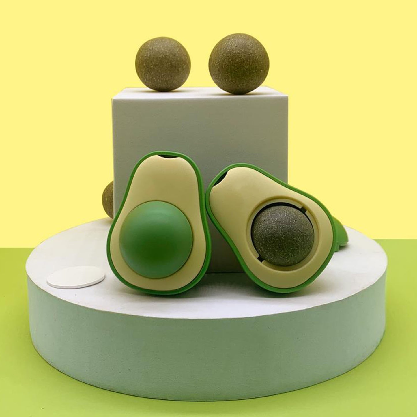 Avocado Catnip Cat Toy for Teeth Cleaning and Solo Play