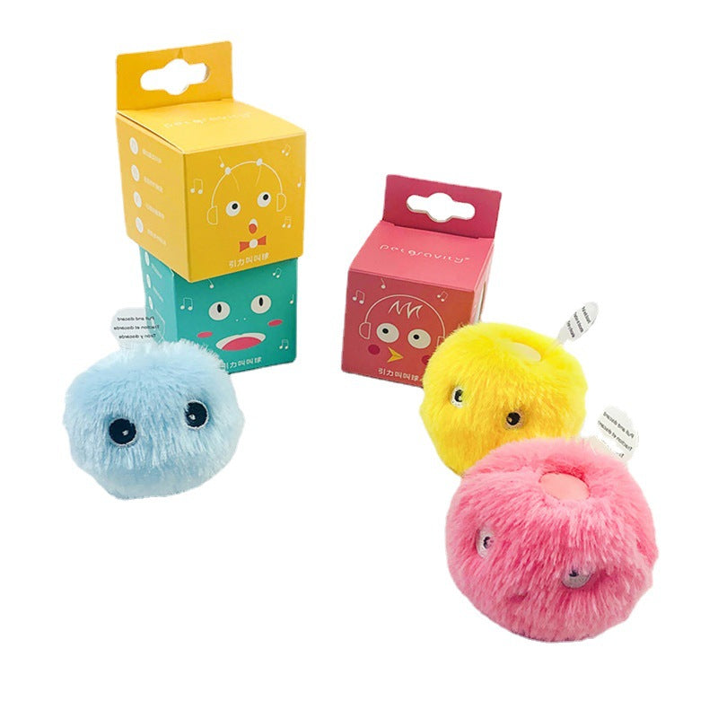 Light-Up Catnip Cat Ball Toy with Sound for Solo Play