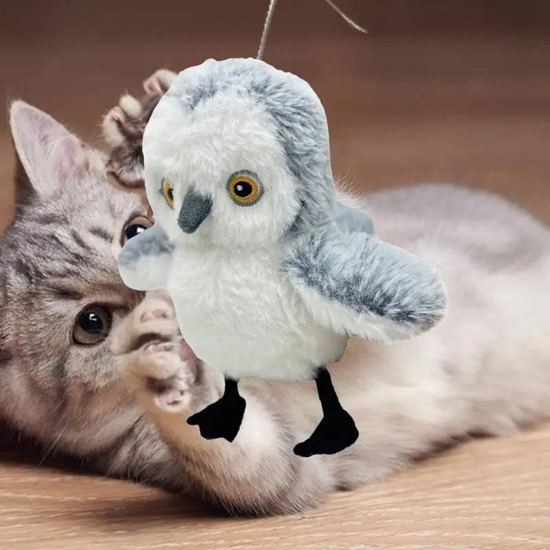 Automatic Flapping Bird Cat Toy | USB Rechargeable Interactive Plush