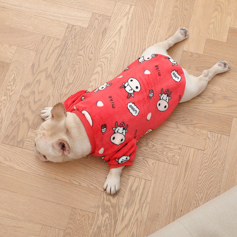 Plush Pet Pajamas, Soft Cozy Onesie for Cats and Small Dogs