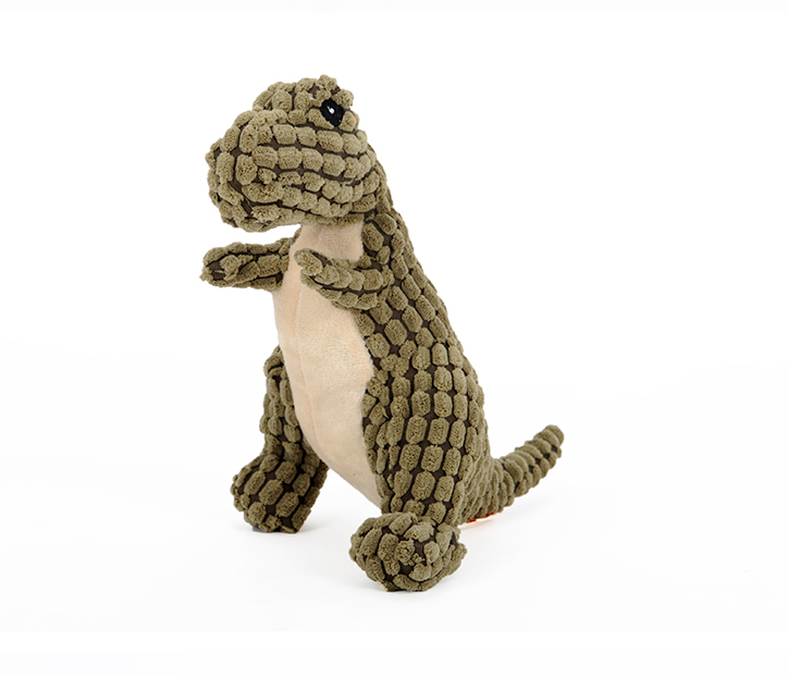 Dinosaur Plush Squeaky Dog Toy for Small and Large Dogs