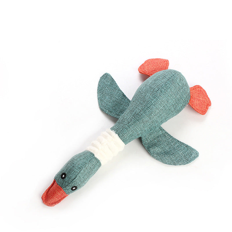 Plush Squeaky Dog Toy with Built-In Sound for Puzzle Play