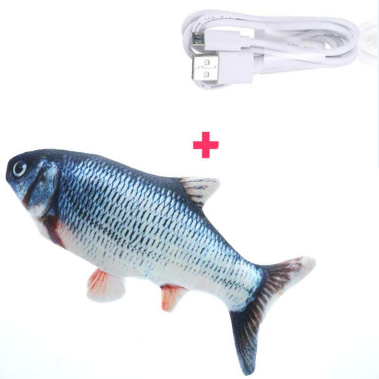 Electric Flopping Fish Cat Toy with USB Charging