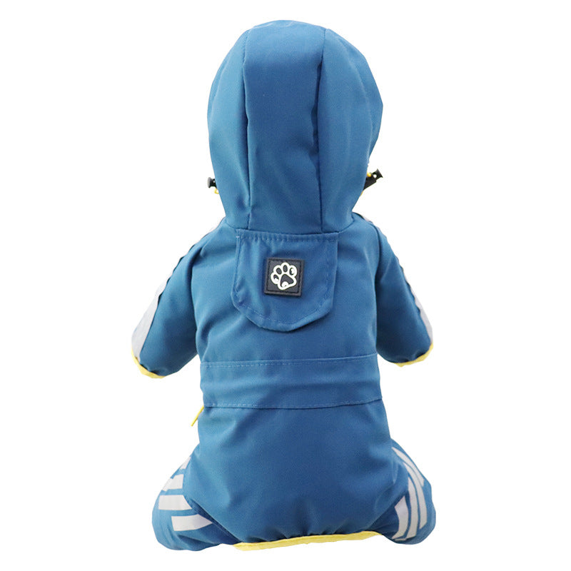 Waterproof Dog Raincoat with Full Body and Four Leg Coverage