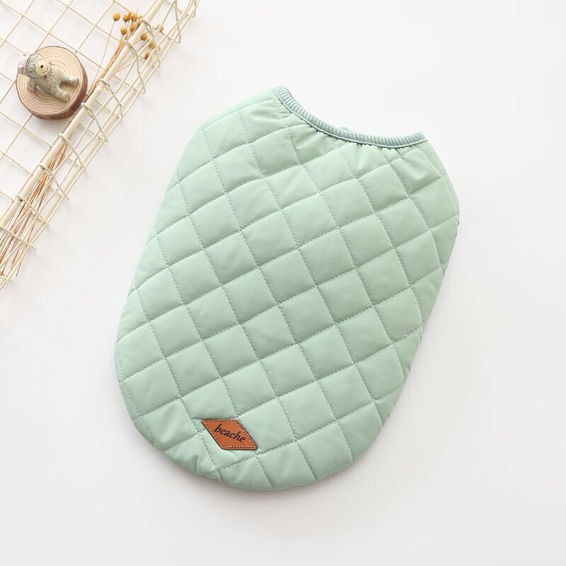 Warm Dog Vest with Cotton Padding for Cold Weather Walks