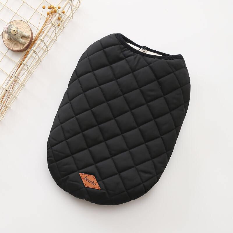 Warm Dog Vest with Cotton Padding for Cold Weather Walks