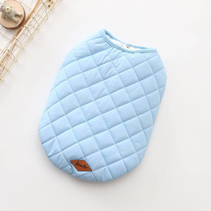 Warm Dog Vest with Cotton Padding for Cold Weather Walks