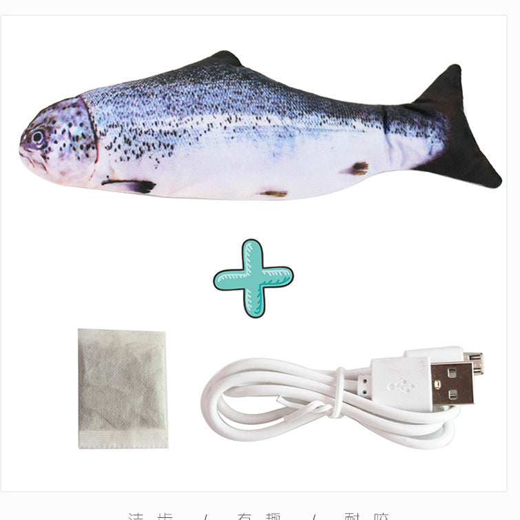 Electric Flopping Fish Cat Toy with USB Charging