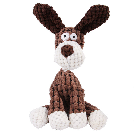 Corduroy Donkey Squeaky Dog Toy for Puppies and Small Dogs