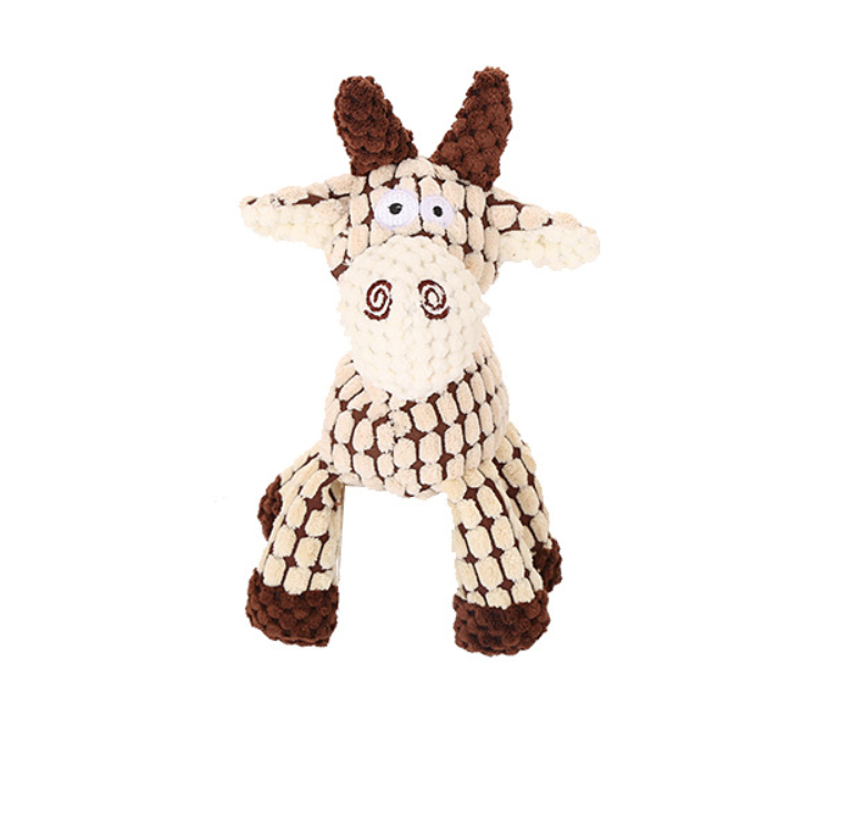 Corduroy Donkey Squeaky Dog Toy for Puppies and Small Dogs