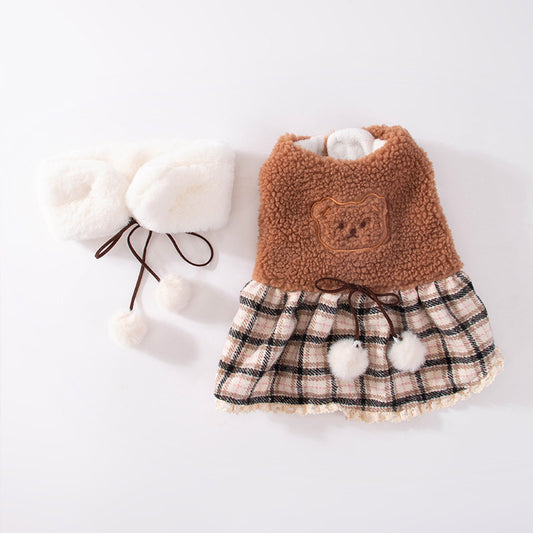 Cute Bear Puppy Dress for Small Dogs