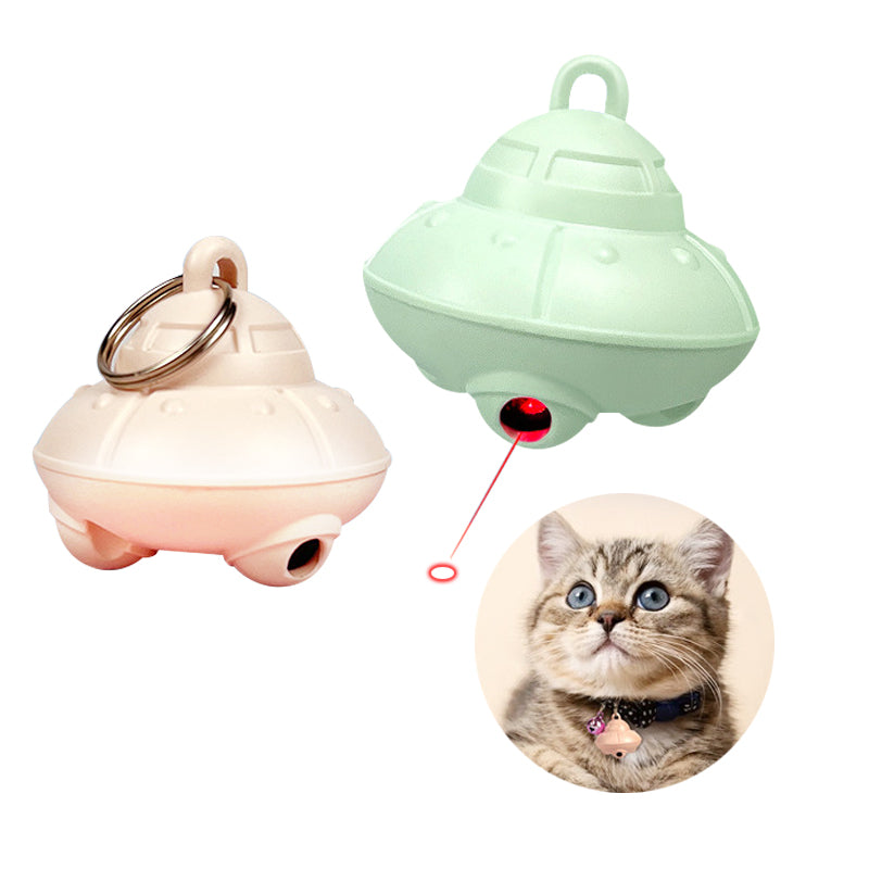 Automatic Laser Pointer Cat Toy, USB Rechargeable Keychain Size