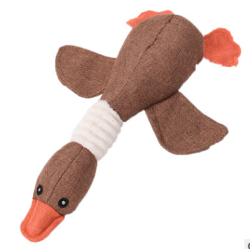 Plush Squeaky Dog Toy with Built-In Sound for Puzzle Play