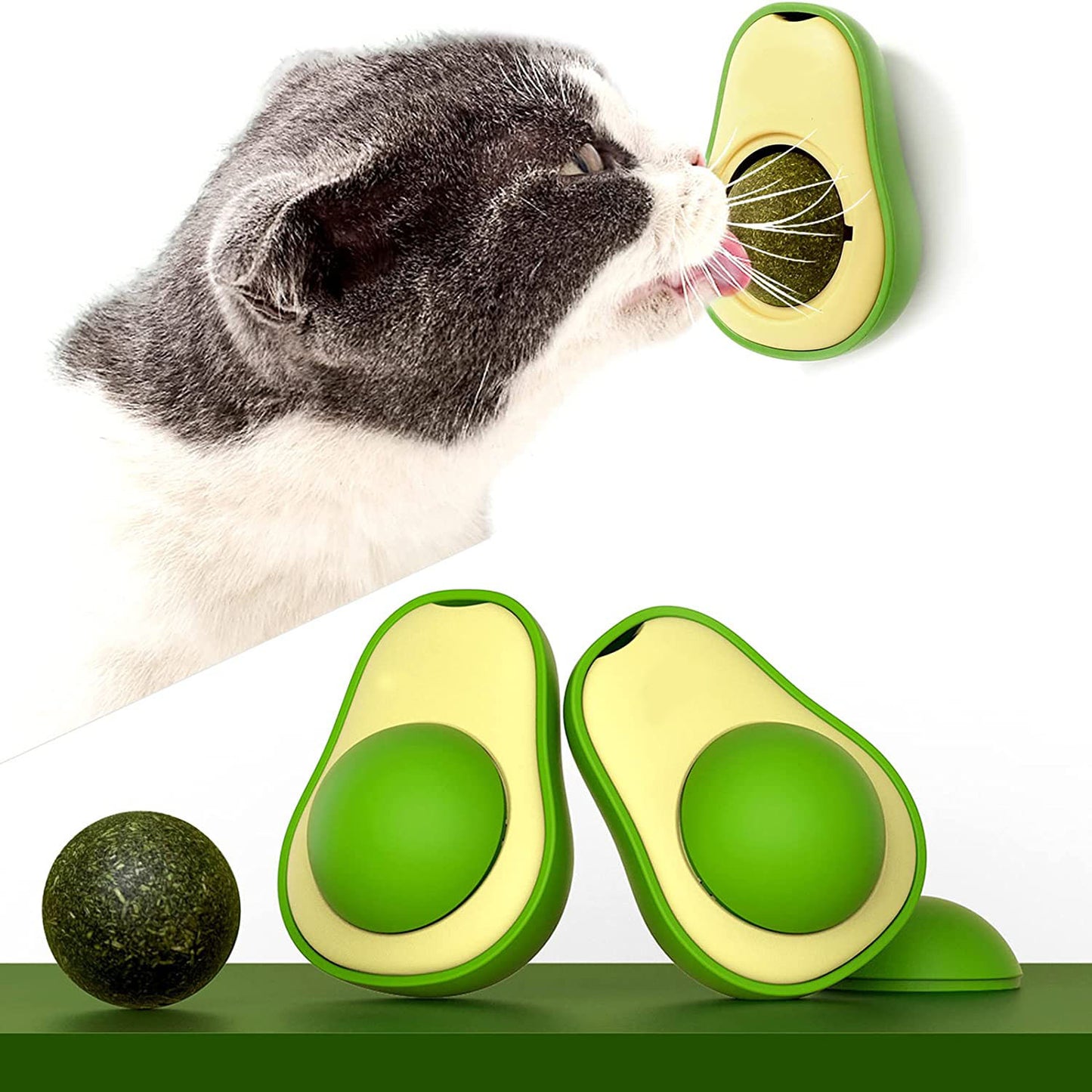 Avocado Catnip Cat Toy for Teeth Cleaning and Solo Play
