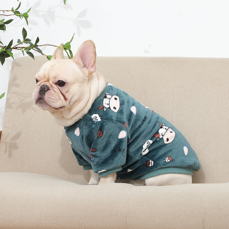 Plush Pet Pajamas, Soft Cozy Onesie for Cats and Small Dogs