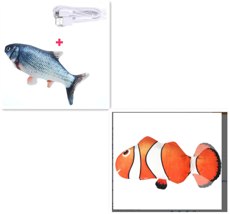 Electric Flopping Fish Cat Toy with USB Charging