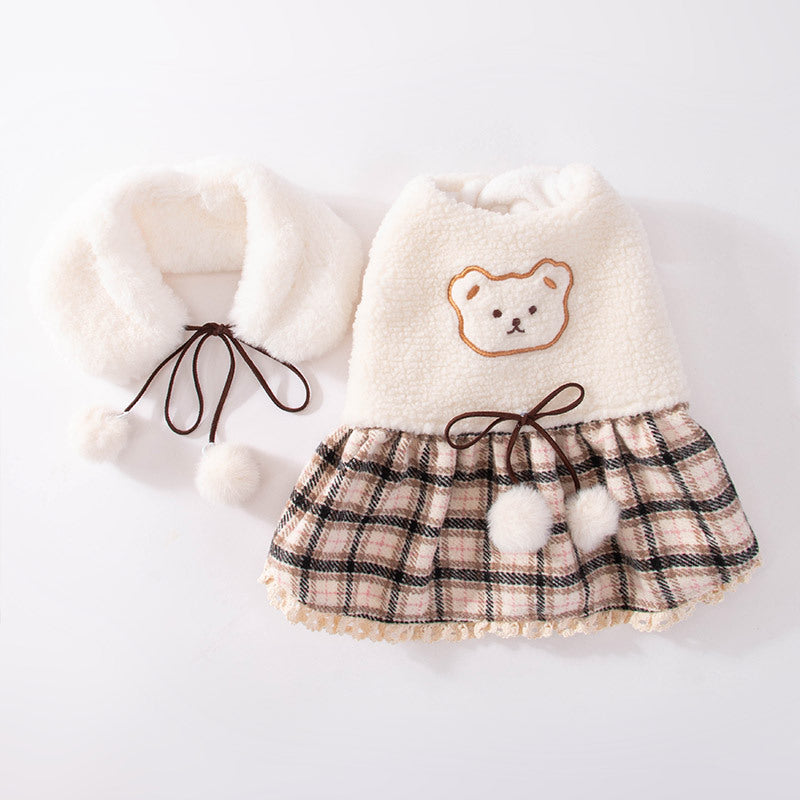 Cute Bear Puppy Dress for Small Dogs