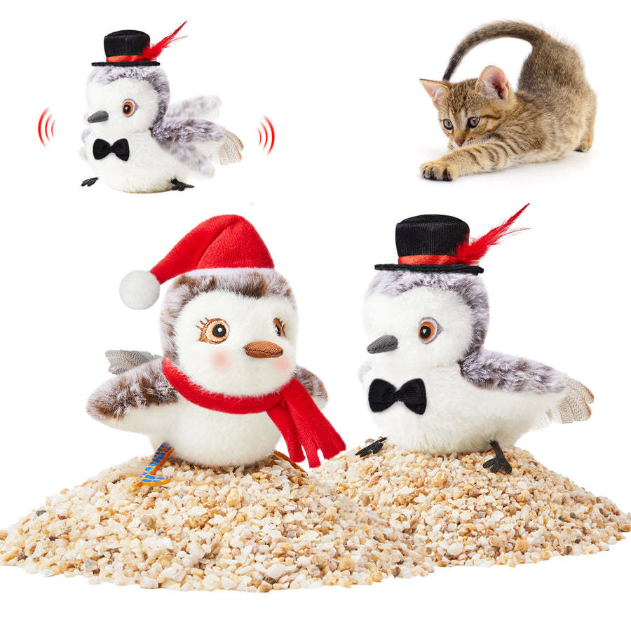 Automatic Flapping Bird Cat Toy | USB Rechargeable Interactive Plush