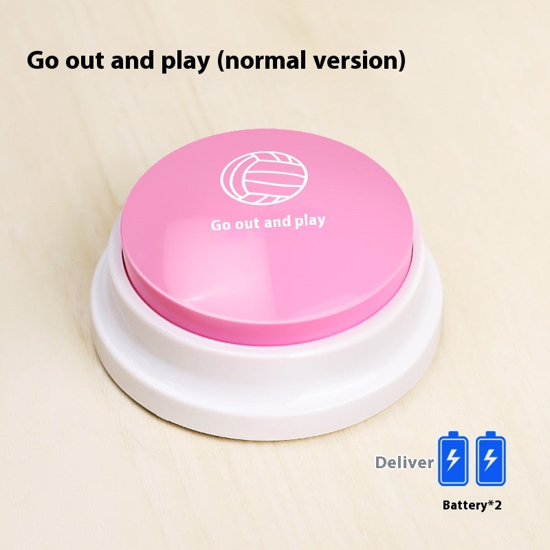 Recordable Pet Communication Button for Dogs and Cats