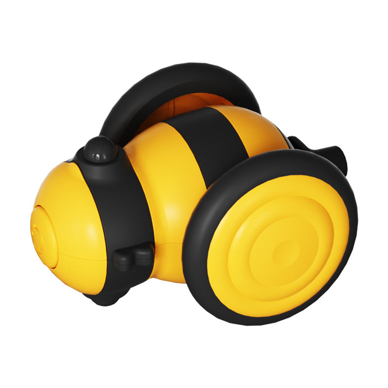 Electric Bee Car Cat Toy with Feather Teaser and Random Motion