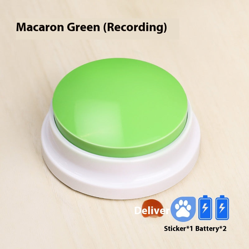 Recordable Pet Communication Button for Dogs and Cats