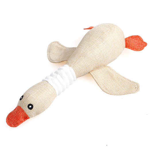 Plush Squeaky Dog Toy with Built-In Sound for Puzzle Play