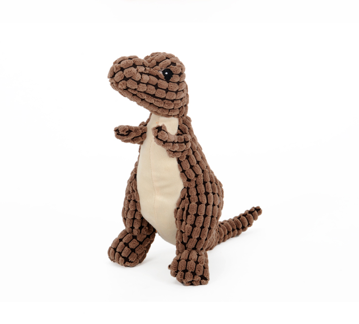 Dinosaur Plush Squeaky Dog Toy for Small and Large Dogs