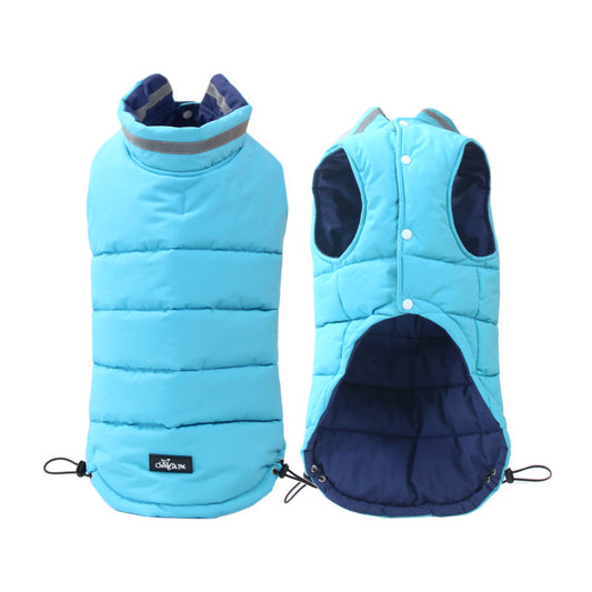 Thickened Waterproof Pet Jacket with Double-Sided Reflective Design