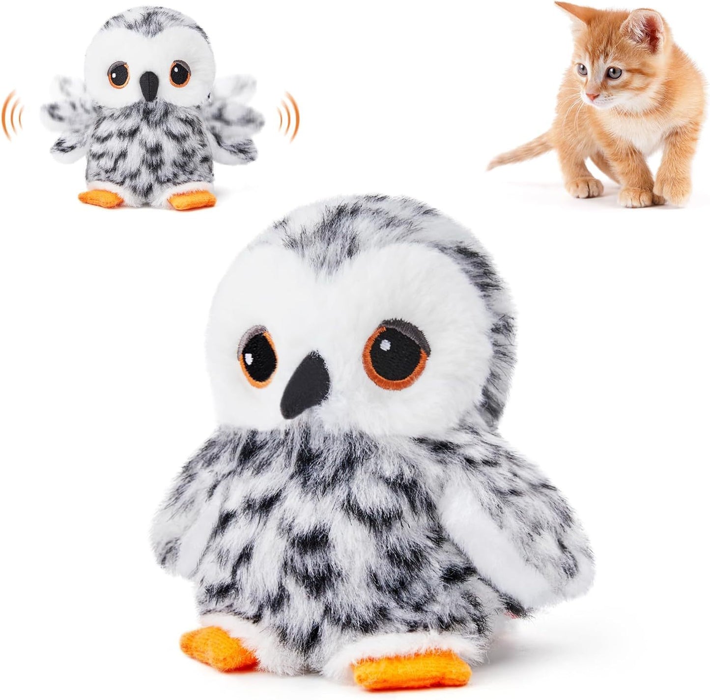 Automatic Flapping Bird Cat Toy | USB Rechargeable Interactive Plush