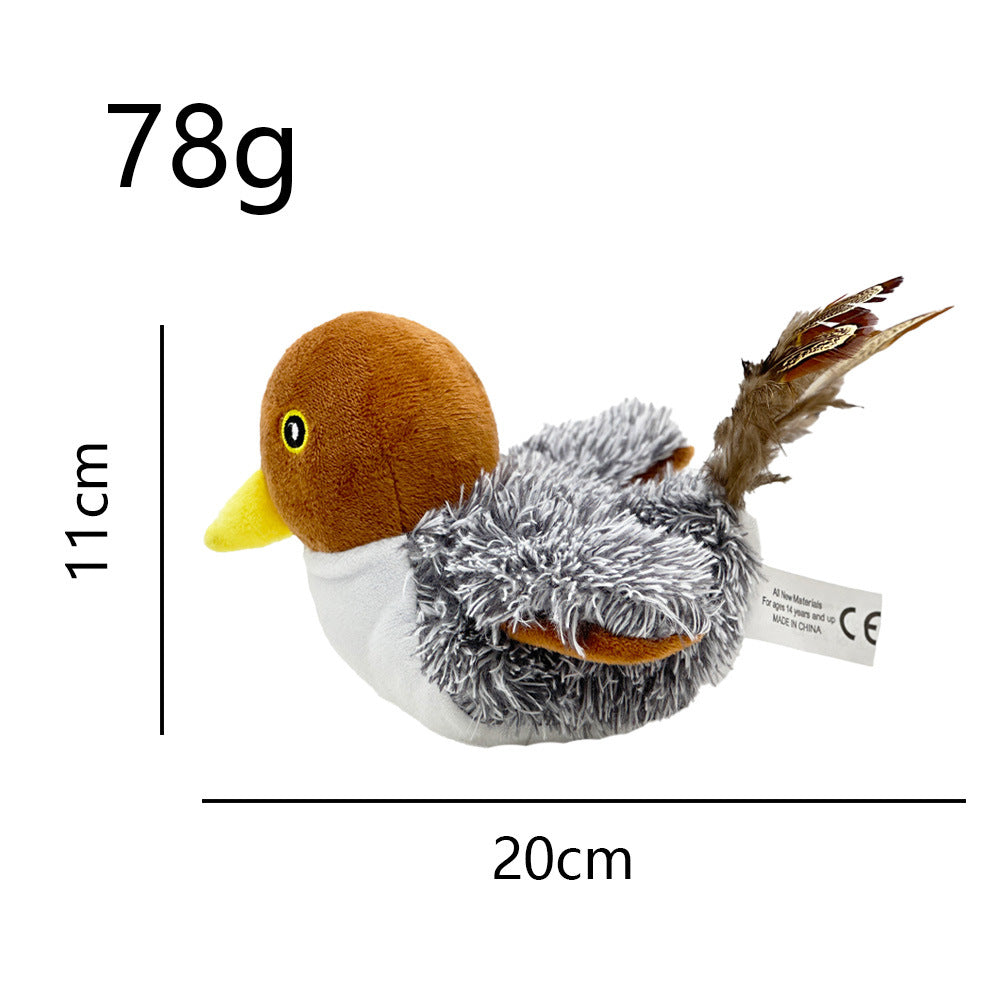 Automatic Flapping Bird Cat Toy | USB Rechargeable Interactive Plush