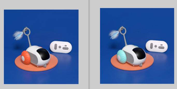 Remote Control Cat Toy Car, Self-Moving and USB Rechargeable