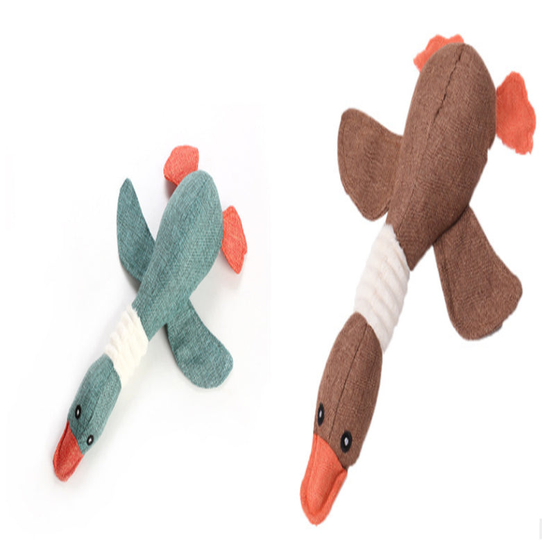 Plush Squeaky Dog Toy with Built-In Sound for Puzzle Play