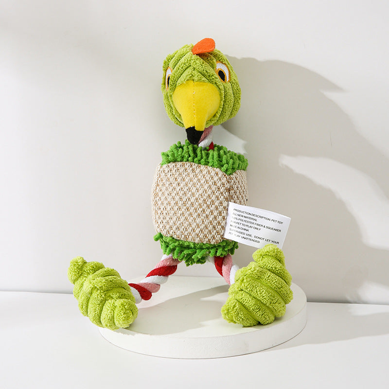 Corduroy Donkey Squeaky Dog Toy for Puppies and Small Dogs