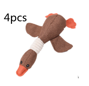 Plush Squeaky Dog Toy with Built-In Sound for Puzzle Play
