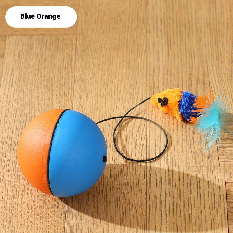 Electric Rolling Mouse Teaser Ball Interactive Cat Toy