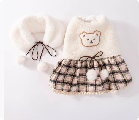Cute Bear Puppy Dress for Small Dogs