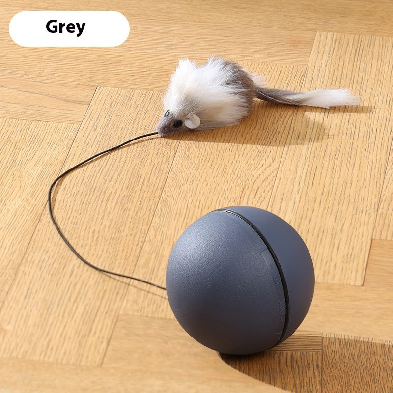 Electric Rolling Mouse Teaser Ball Interactive Cat Toy