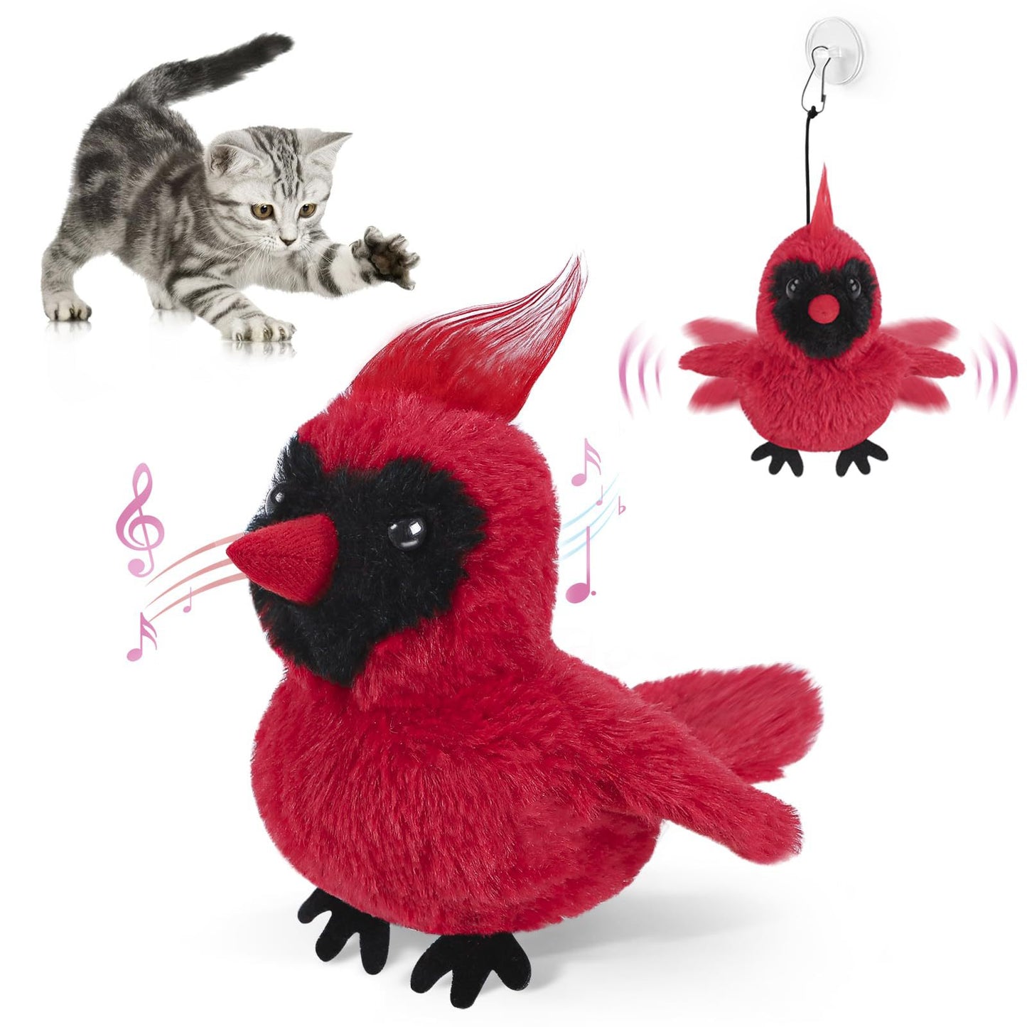 Automatic Flapping Bird Cat Toy | USB Rechargeable Interactive Plush