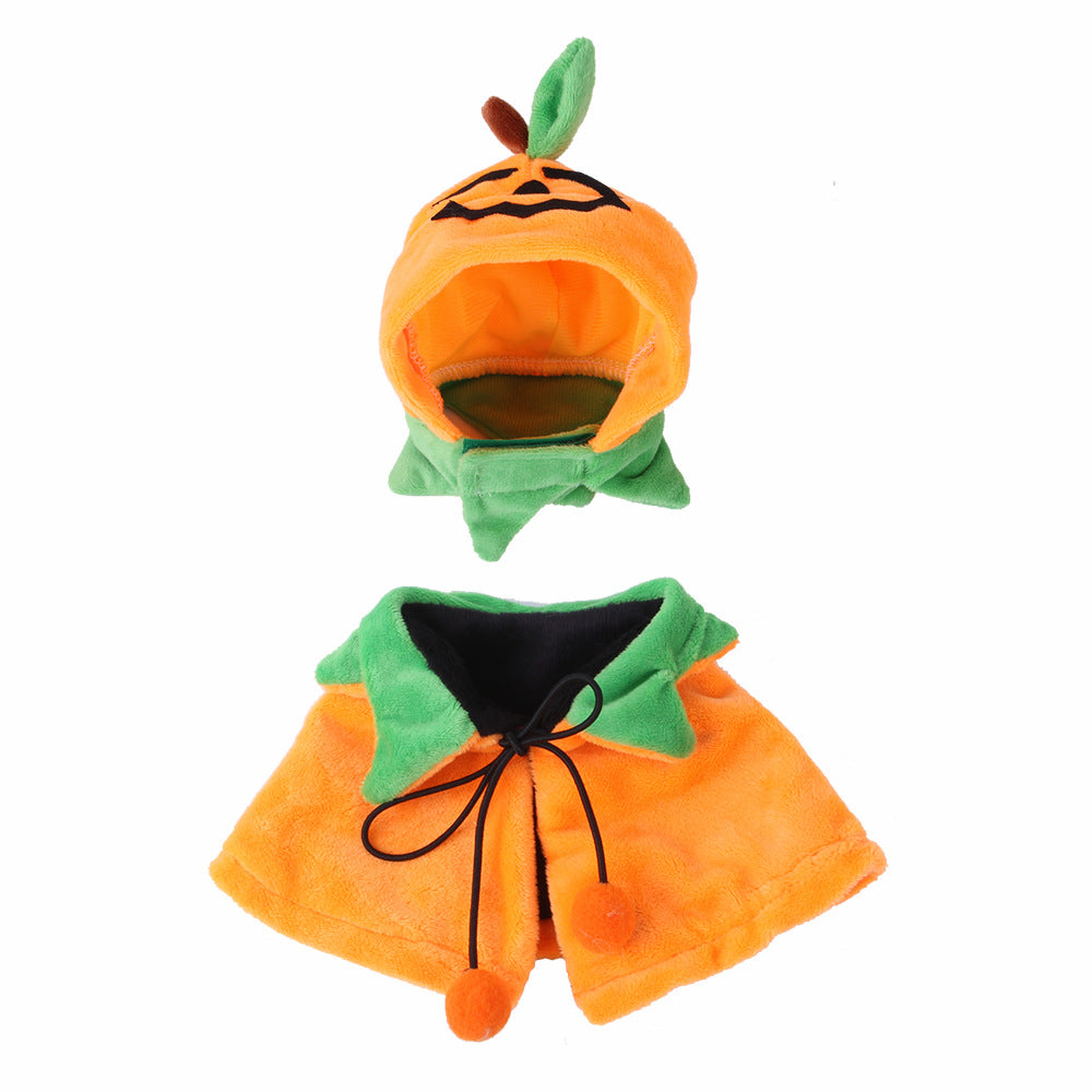 Reversible Halloween Pumpkin Cloak for Cats and Dogs