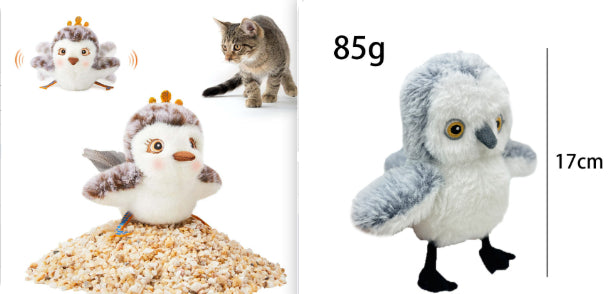 Automatic Flapping Bird Cat Toy | USB Rechargeable Interactive Plush